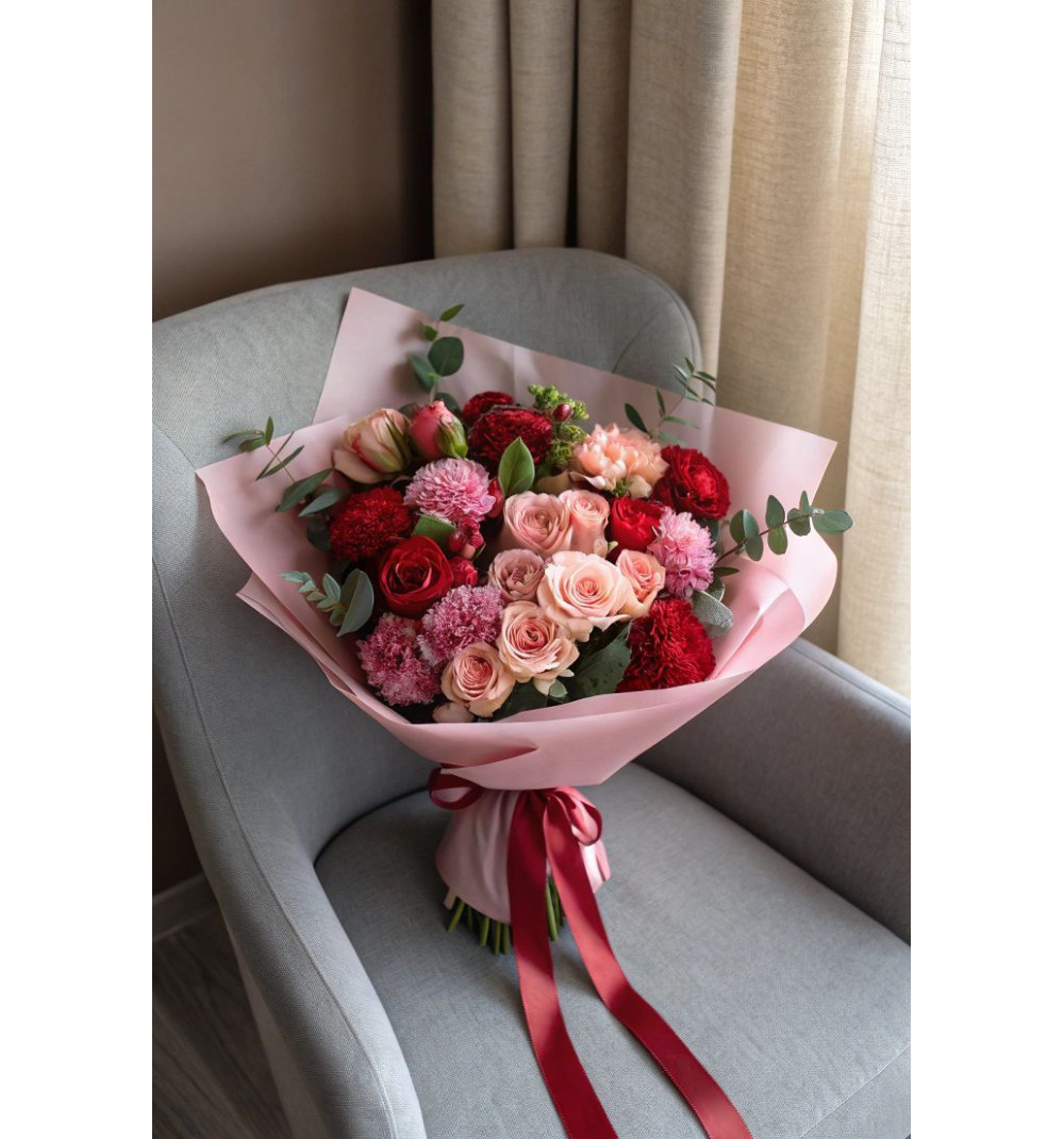 Авторский букет «Нежное сердце»